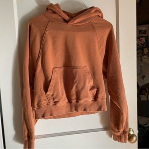 Aerie Cropped Hoodie - Size Small, Burnt Orange. Nice quality, Heavyweight.